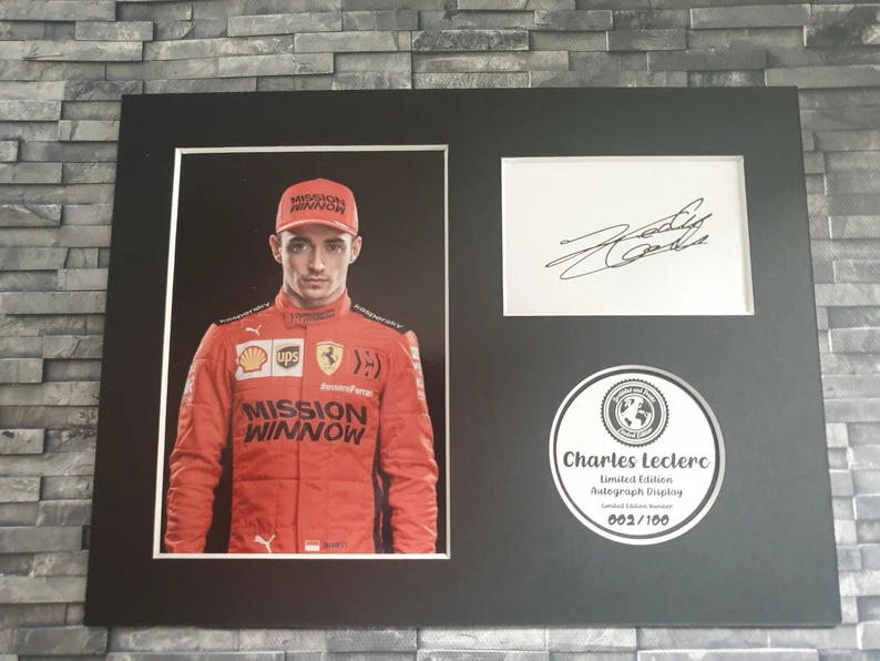 Charles Leclerc - Signed Autograph Display