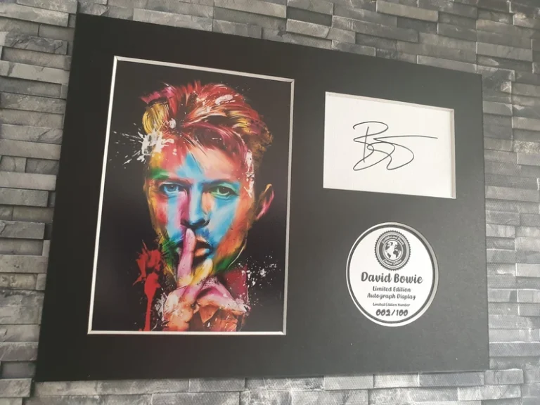 David Bowie - Signed Autograph Display