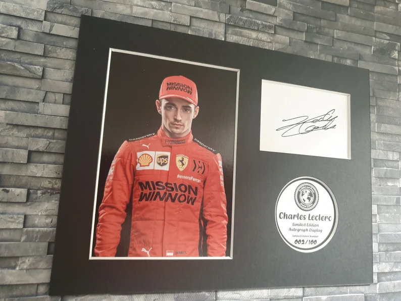 Charles Leclerc - Signed Autograph Display