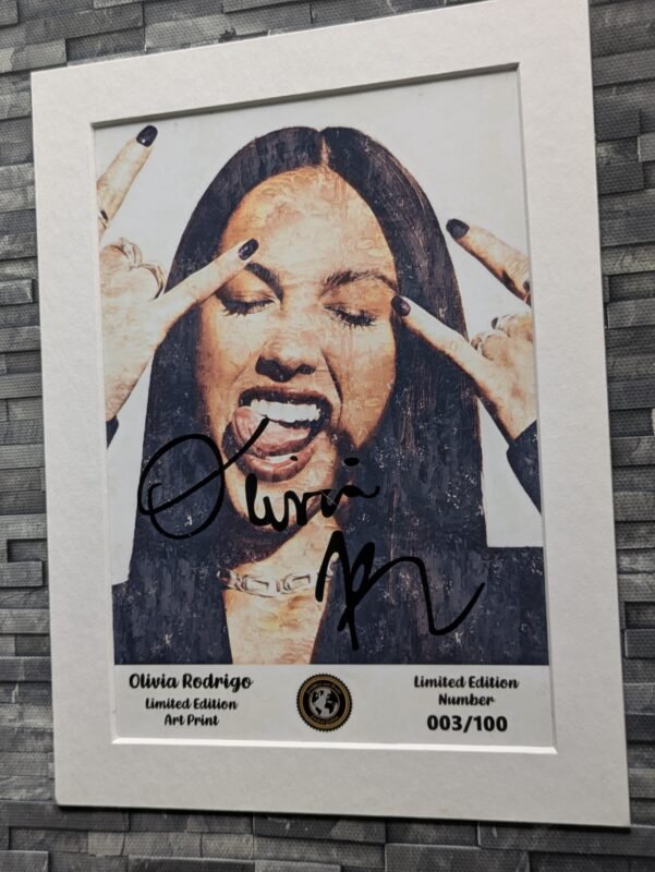 Olivia Rodrigo Limited Edition Signed Autograph Art Print - Image 4