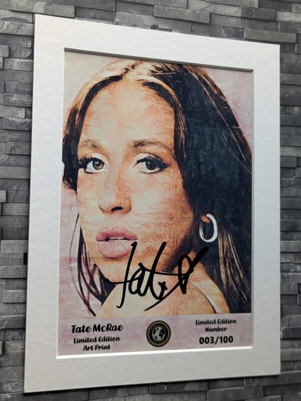 Tate McRae Limited Edition Signed Autograph Art Print - Image 3