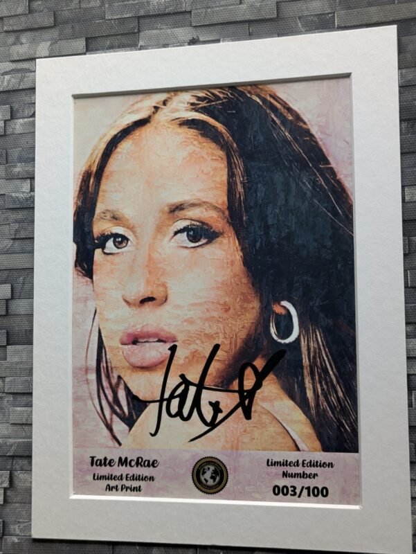 Tate McRae Limited Edition Signed Autograph Art Print - Image 4